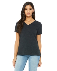 Bella + Canvas Ladies Relaxed Triblend V-Neck T-Shirt 