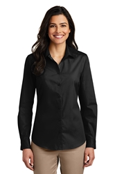 Port Authority® Ladies Long Sleeve Carefree Poplin Shirt 
